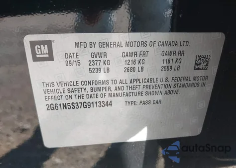 2016 Cadillac Xts Luxury Collection z USA, uszkodzony, nr VIN 2G61N5S37G9113344